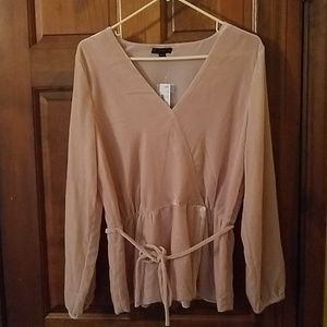 J Crew velvet long sleeve top